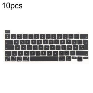 Lot de 10 touches de raccourci pour MacBook A2251, A2289, A2238, A2338, version UK, langue : Danemark SH40021911-20